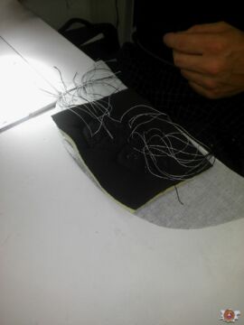 Jeder Faden wird vier mal geknotet macht 170 Knoten Jeder Faden wird vier mal geknotet macht 170 Knoten